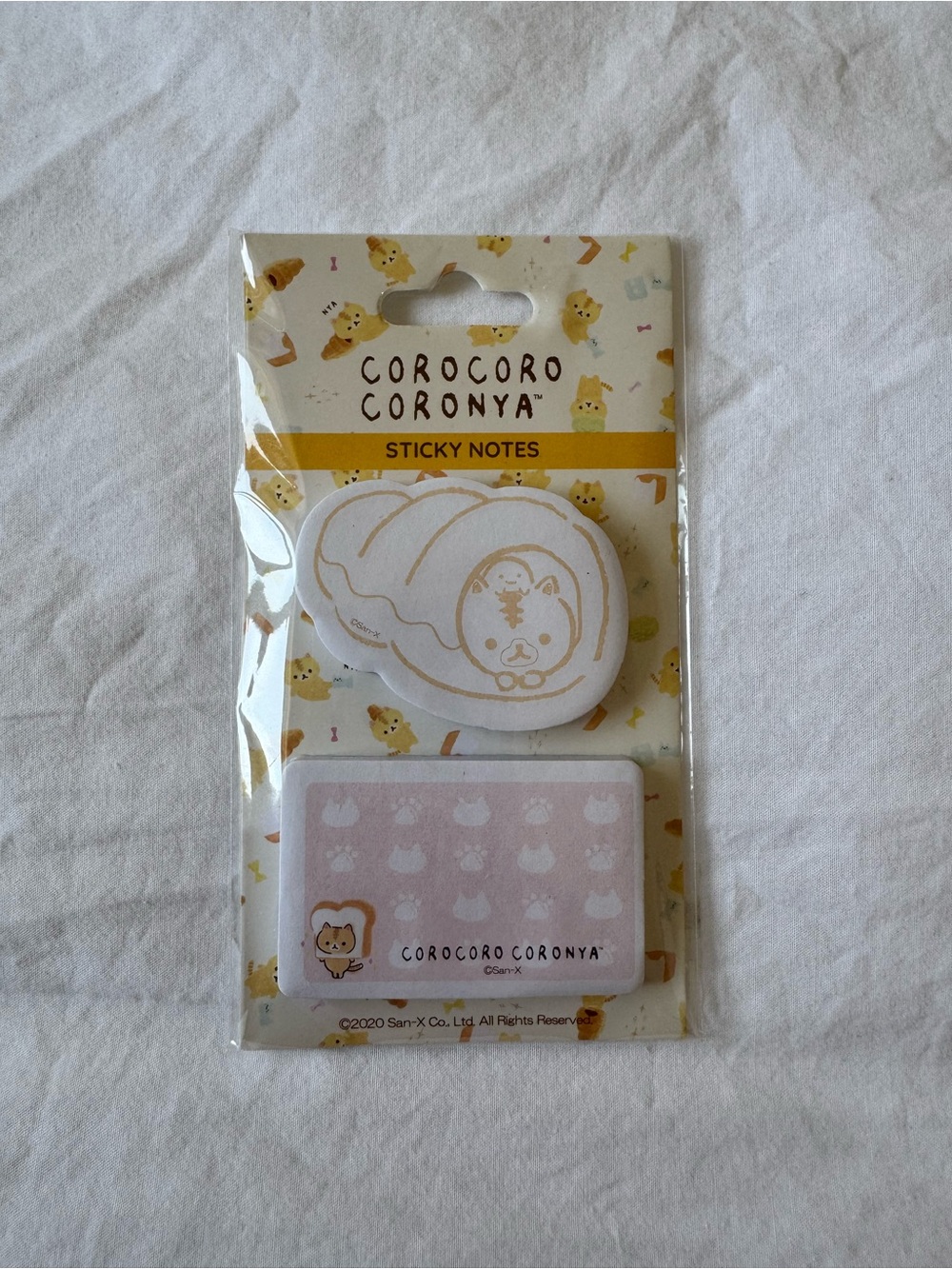 3/$20 ♡ Corocoro Coronya Yellow Bread Sticky Notes